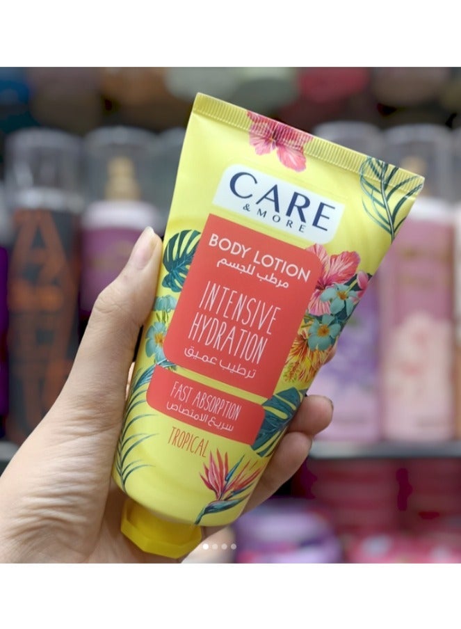Care & More Exotic Tropical Scent Body Lotion (150ml) - Intensive Moisture & Silky Skin - Image 4